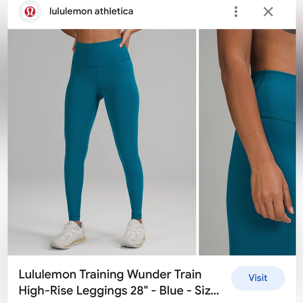 Lululemon leggings Wunder Train High-Rise Tight 28” color is capri